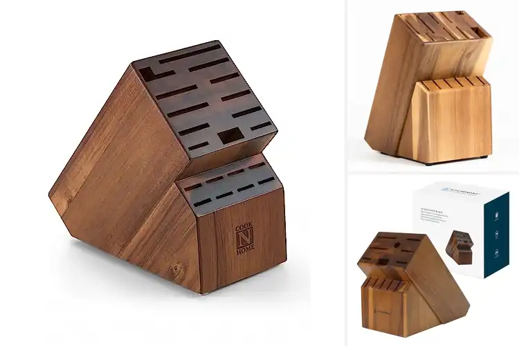 Detailed view of Best Acacia Wood Knife Blocks: Top 10 Picks for Your Kitchen