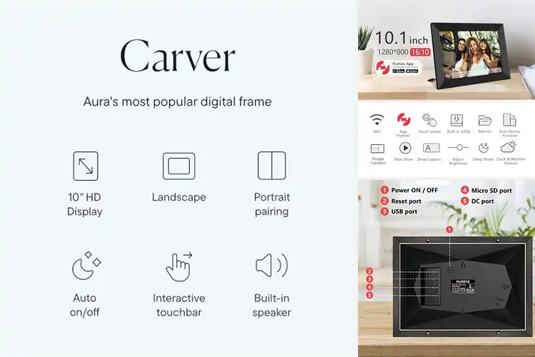 Detailed view of Best Cloud Smart Photo Frames: Revive Memories Effortlessly