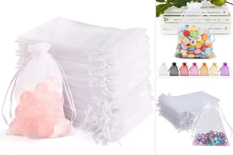 Detailed view of Best Drawstring Organza Bags