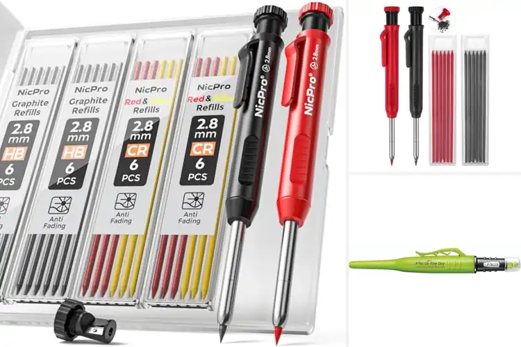 Detailed view of Best Precision Woodworking Pencils