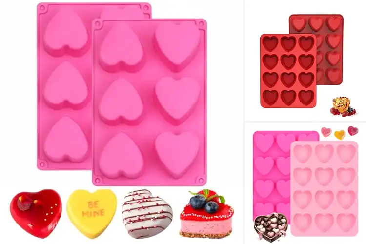 Detailed view of Best Silicone Heart Molds For Baking