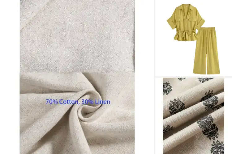 Detailed view of Best Two Piece Linen Sets For Women