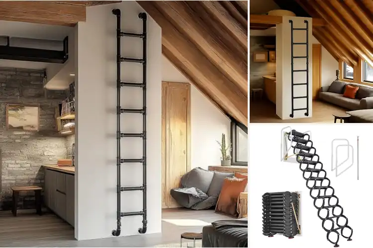 Detailed view of Best Wall-Mounted Ladders: Top Picks for Safety & Style