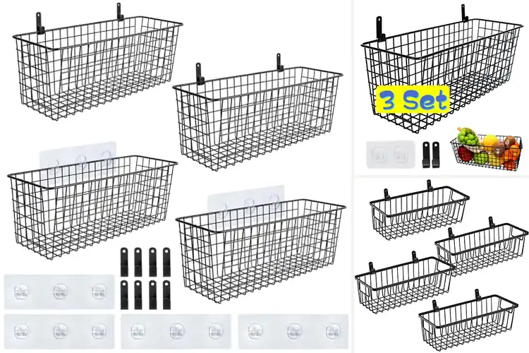 Detailed view of Best Wall Mounted Wire Baskets